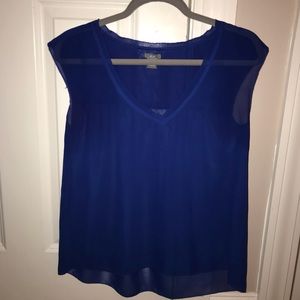 Aerie Sheer Blue Shirt